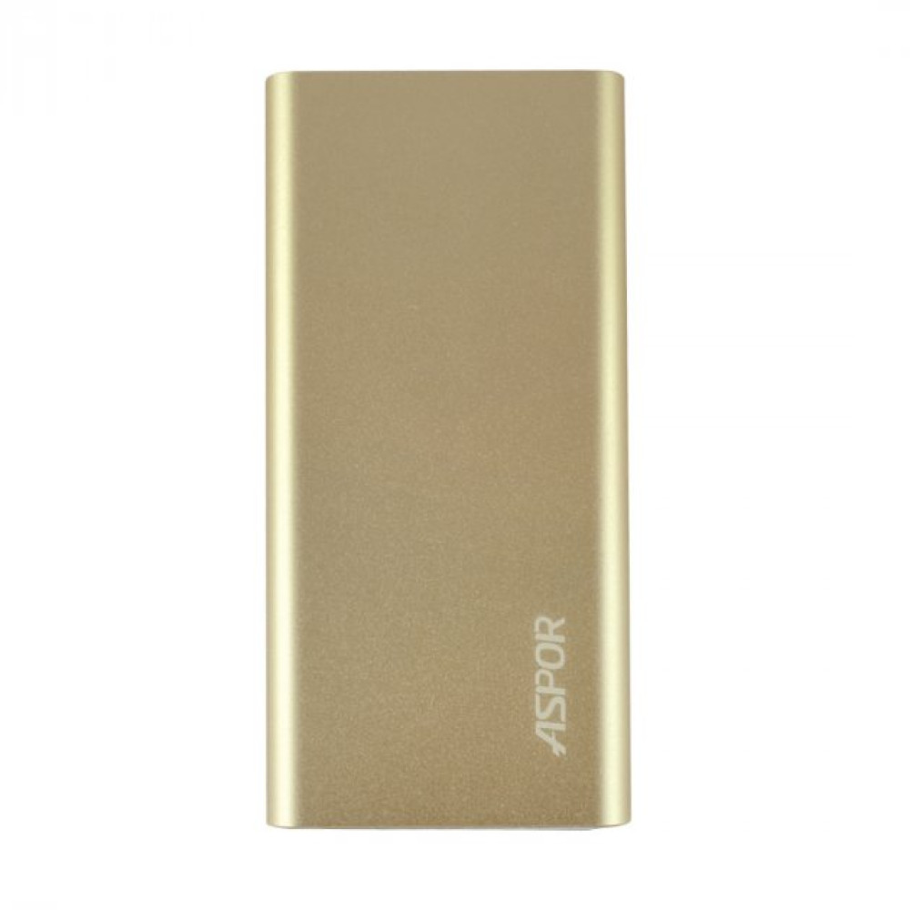 Портативний зарядний пристрій (Повербанк) Aspor A373 6000 mAh- золотий