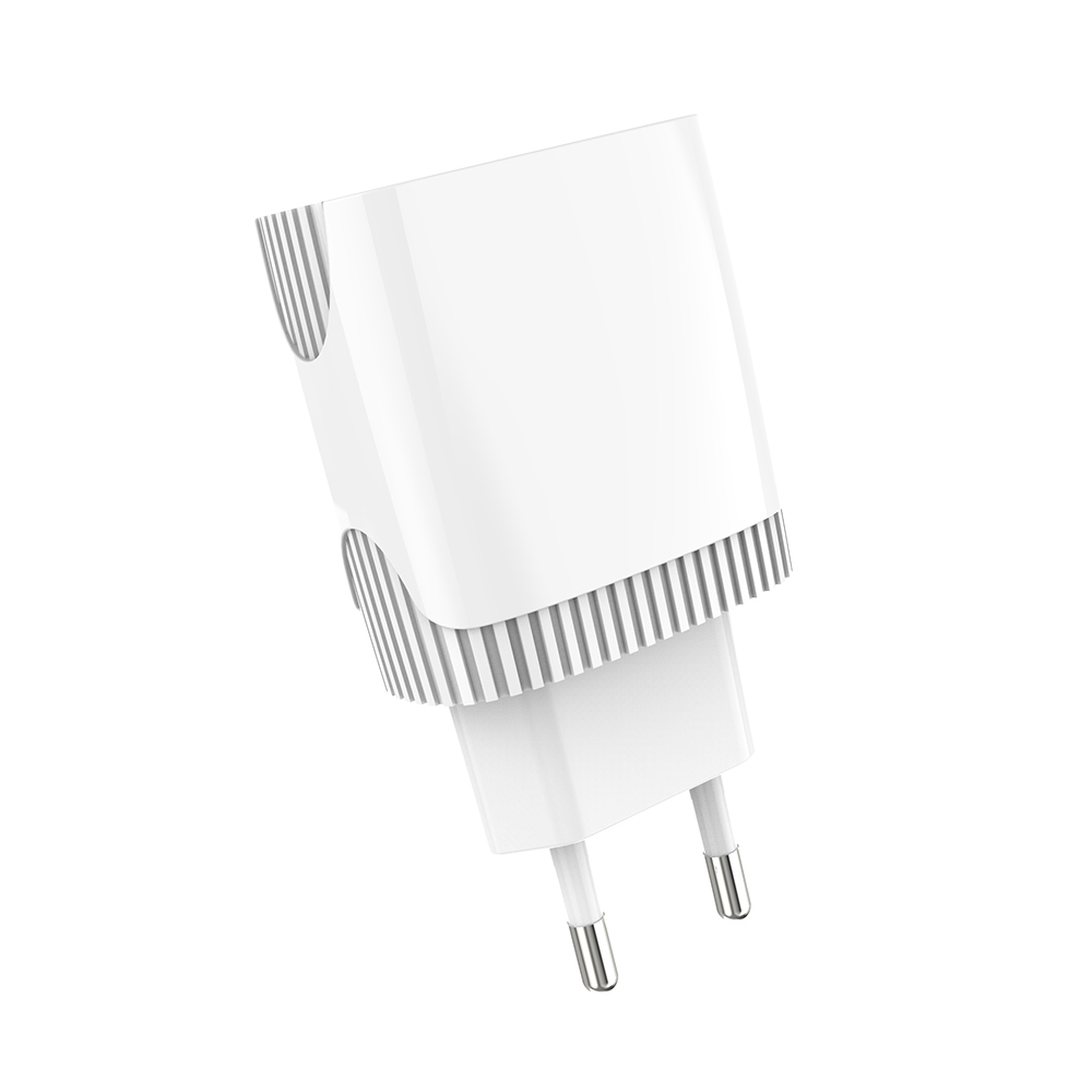 Мережевий зарядний пристрій Aspor A811 (2USB/2.4A) + USB кабель Type-C- білий