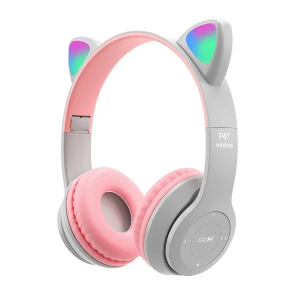 Bluetooth Π½Π°Π²ΡΡΠ½ΠΈΠΊΠΈ CAT Ear P47M LED- ΡΠΎΠΆΠ΅Π²ΠΈΠΉ Bluetooth Π½Π°Π²ΡΡΠ½ΠΈΠΊΠΈ CAT Ear P47M LED- ΡΠΎΠΆΠ΅Π²ΠΈΠΉ