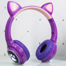 Bluetooth навушники CAT Ear XY-231 LED- фіолетовий