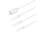 Кабель Hoco X1 Rapid charging 3в1 (Lightning /micro USB/Type-C) 1м- білий Кабель Hoco X1 Rapid charging 3в1 (Lightning /micro USB/Type-C) 1м- білий