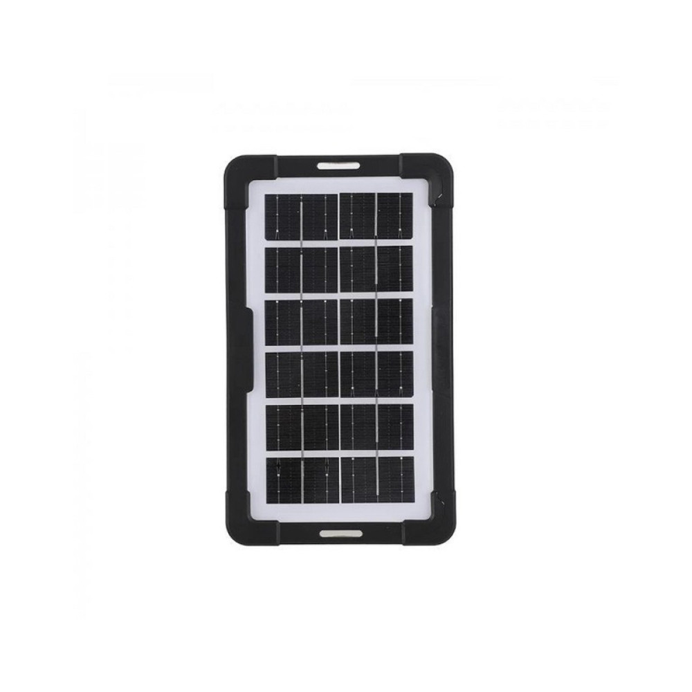Ліхтар-світильник JA-2007 3в1 (PowerBank 5000mAh/2 лампочки/сонячна батарея/Type-C)- помаранчевий- чорний