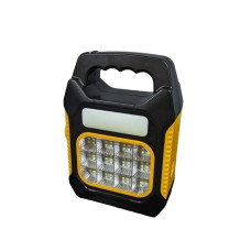 Портативний мультифункціональний ліхтар JY-978D + 2COB + сонячна панель + акумулятор Li-Ion- жовтий-чорний Портативний мультифункціональний ліхтар JY-978D + 2COB + сонячна панель + акумулятор Li-Ion- жовтий-чорний