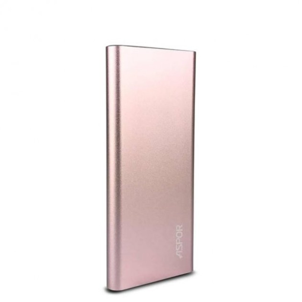 Портативний зарядний пристрій (Повербанк) Aspor A373 6000 mAh- рожеве золотий