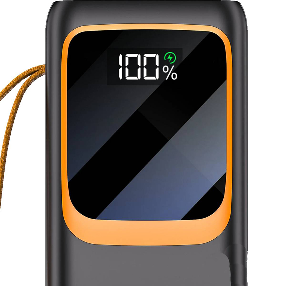 Портативний зарядний пристрій (Повербанк) Aspor A350 50000 mAh (4USB/Type-C/Lightning/22.5W) - чорний