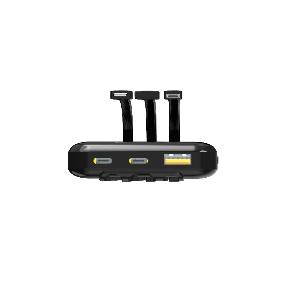 Портативний зарядний пристрій (Повербанк) Aspor A315 Fast Charge 10000 mAh (USB-C/USB/Type-C/Lightning/22.5W)- чорний