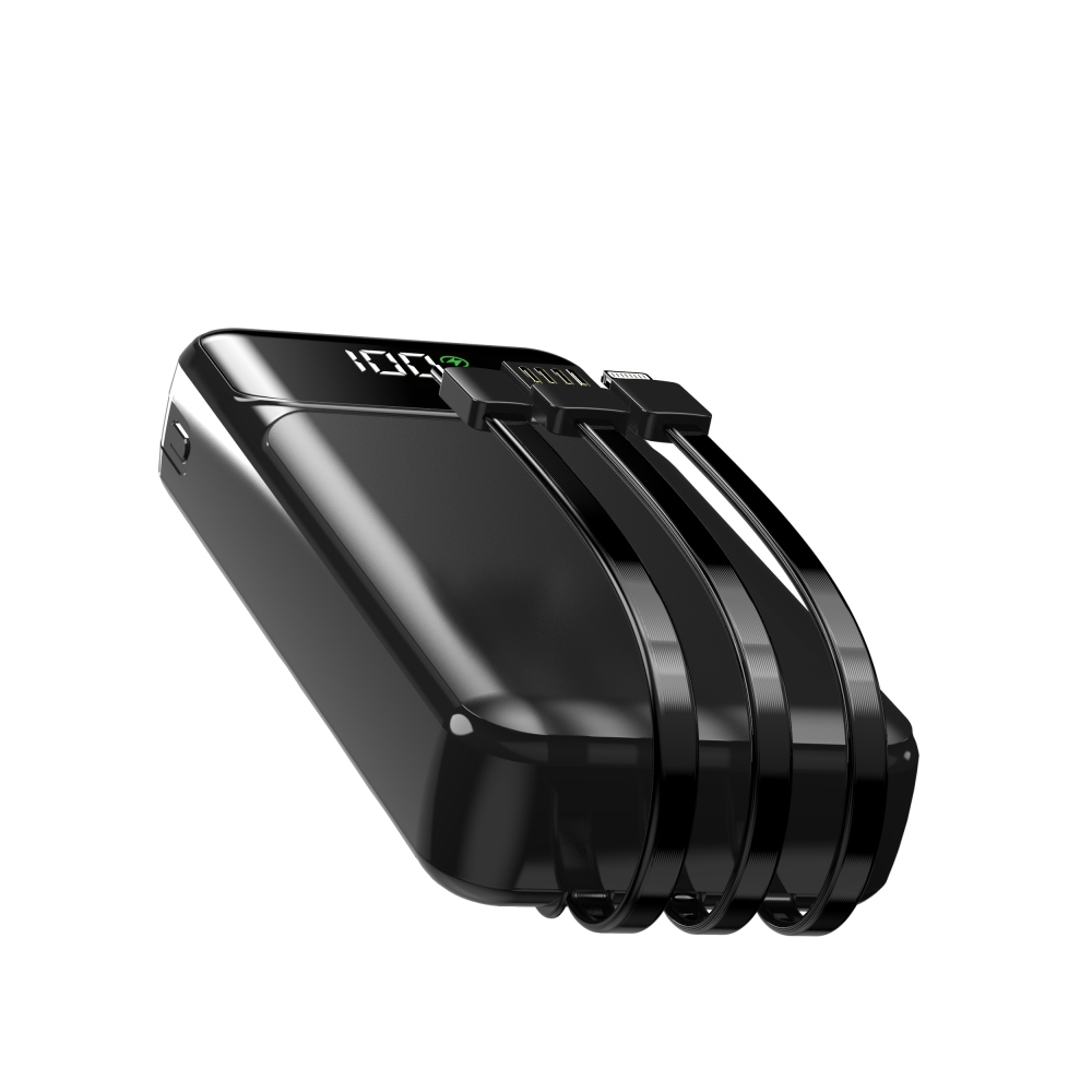 Портативний зарядний пристрій (Повербанк) Aspor A316 Fast Charge 20000 mAh (USB-C/USB/Type-C/Lightning/22.5W)- чорний