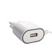 Мережевий зарядний пристрій Aspor A802 (1USB/1A) LED + USB кабель Type-C- білий