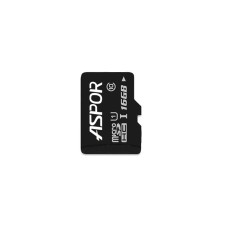 Карта пам`яті Aspor MicroSDHC 16GB UHS-I (Class 10) (тільки карта) Карта пам`яті Aspor MicroSDHC 16GB UHS-I (Class 10) (тільки карта)