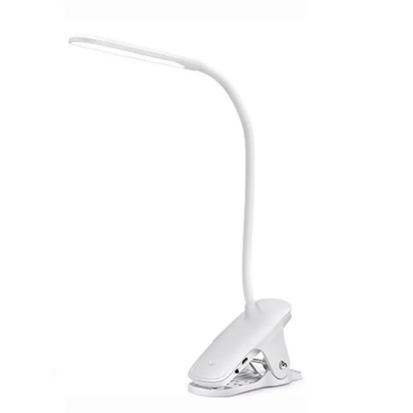 Настільна лампа з акумулятором SB-830 LED Flexible Clip (700mAh/5V/4W)- білий Настільна лампа з акумулятором SB-830 LED Flexible Clip (700mAh/5V/4W)- білий