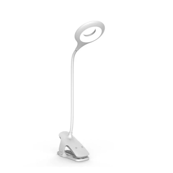 Настільна лампа з акумулятором SB-830E LED Flexible Clip (700mAh/5V/5W)- білий Настільна лампа з акумулятором SB-830E LED Flexible Clip (700mAh/5V/5W)- білий