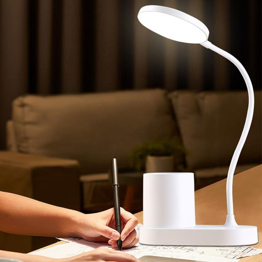 Настільна лампа з акумулятором та органайзером SD-828С LED Flexible (700mAh/5V/5W)- білий