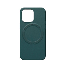 Чохол накладка Leather with MagSafe iPhone 12/12 Pro- forest green