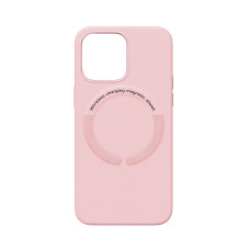 Чохол накладка Leather with MagSafe iPhone 12/12 Pro- sand pink