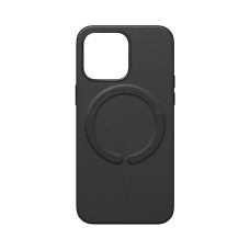 Чохол накладка Leather with MagSafe iPhone 13- black