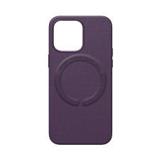 Чохол накладка Leather with MagSafe iPhone 13 Pro Max- violet