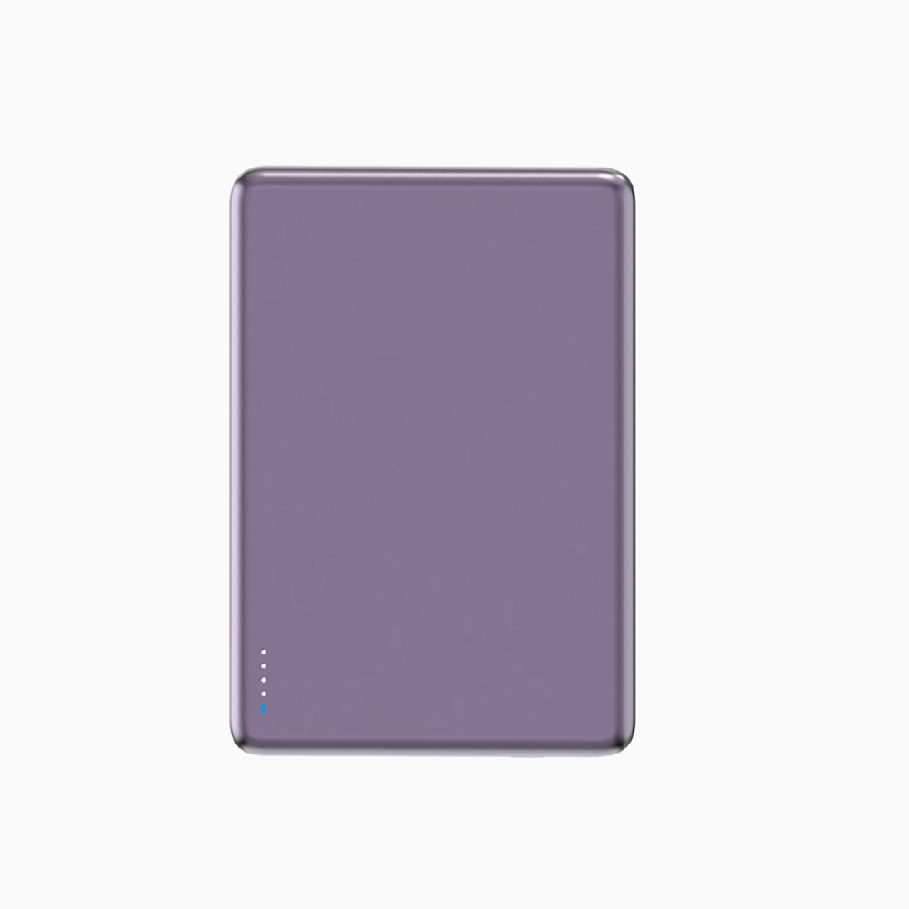 Портативний зарядний пристрій (Повербанк) Aspor A381 Magnetic Wireless 5000mAh (Type-C/20W)- фіолетовий