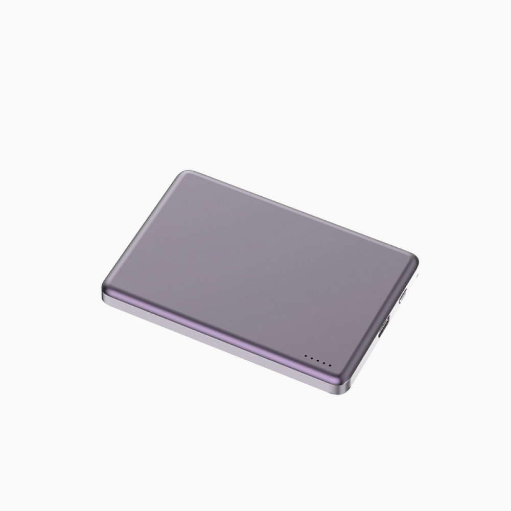 Портативний зарядний пристрій (Повербанк) Aspor A381 Magnetic Wireless 5000mAh (Type-C/20W)- фіолетовий