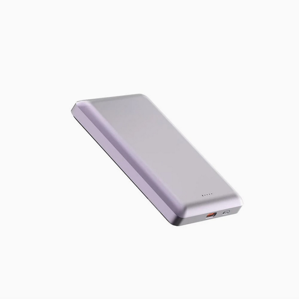 Портативний зарядний пристрій (Повербанк) Aspor A382 Magnetic Wireless 10000mAh (Type-C/20W)- фіолетовий