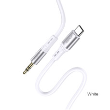 AUX кабель Jokade JA106 3.5мм – Type-C-білий AUX кабель Jokade JA106 3.5мм – Type-C-білий