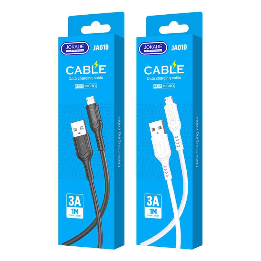 Кабель Jokade JA010 USB – Micro 3A/1м- білий
