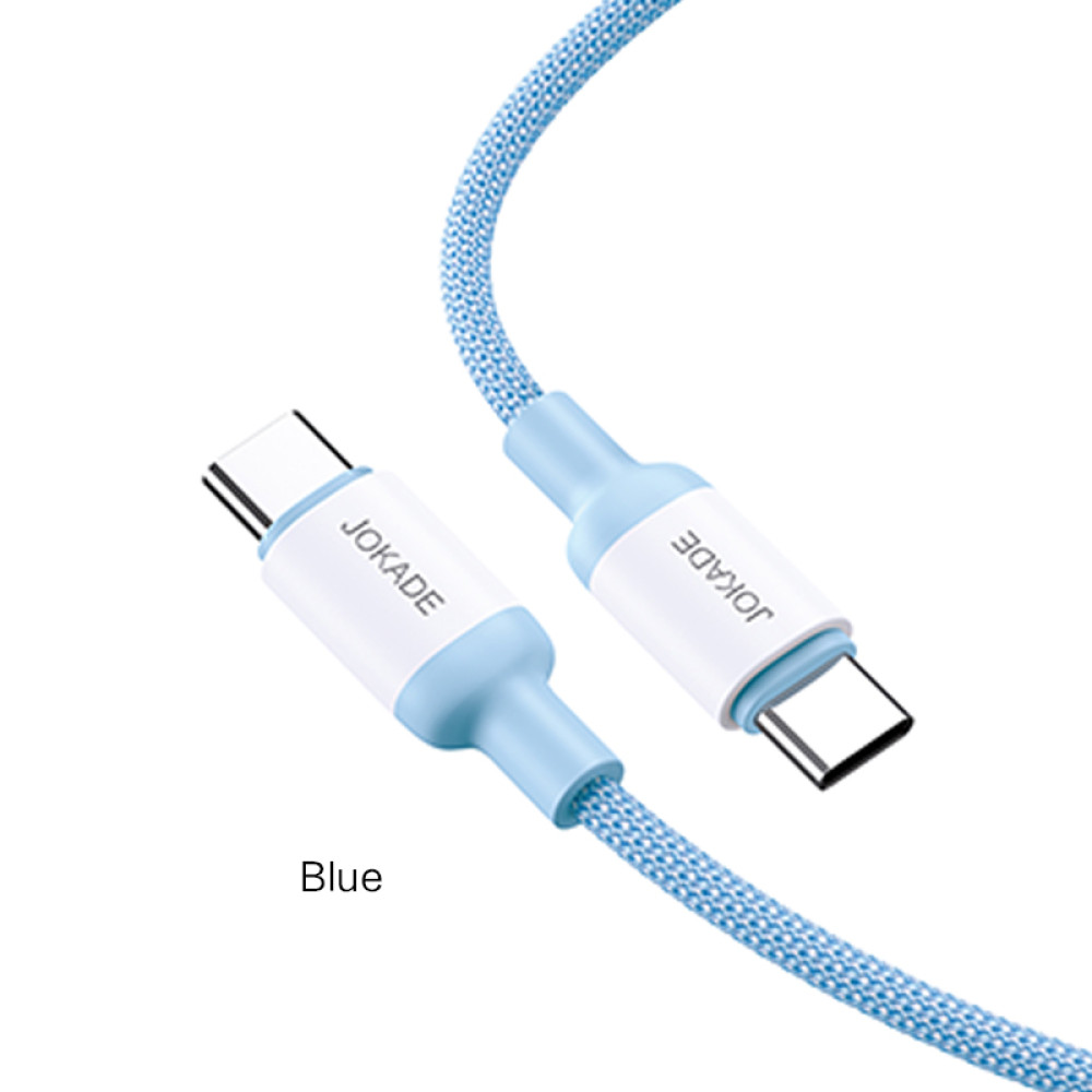 Кабель Jokade JA014 PD Type-C – Type-C 100W/1м- синій