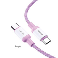 Кабель Jokade JA014 PD Type-C – Type-C 100W/1м- фіолетовий