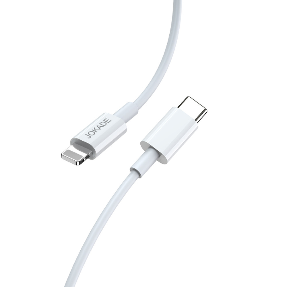 Кабель Jokade JA016 PD Type-C – Lightning 20W/1м- білий