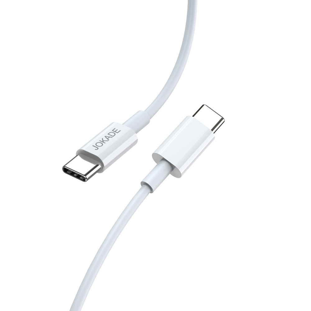 Кабель Jokade JA016 PD Type-C – Type-C 60W/1м- білий