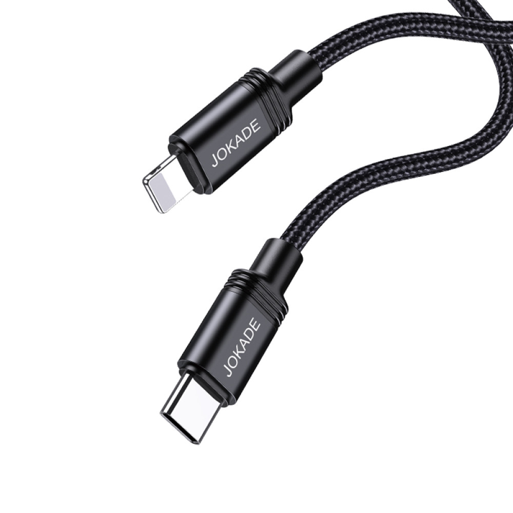 Кабель Jokade JA034 PD Type-C – Lightning 30W/1м- чорний
