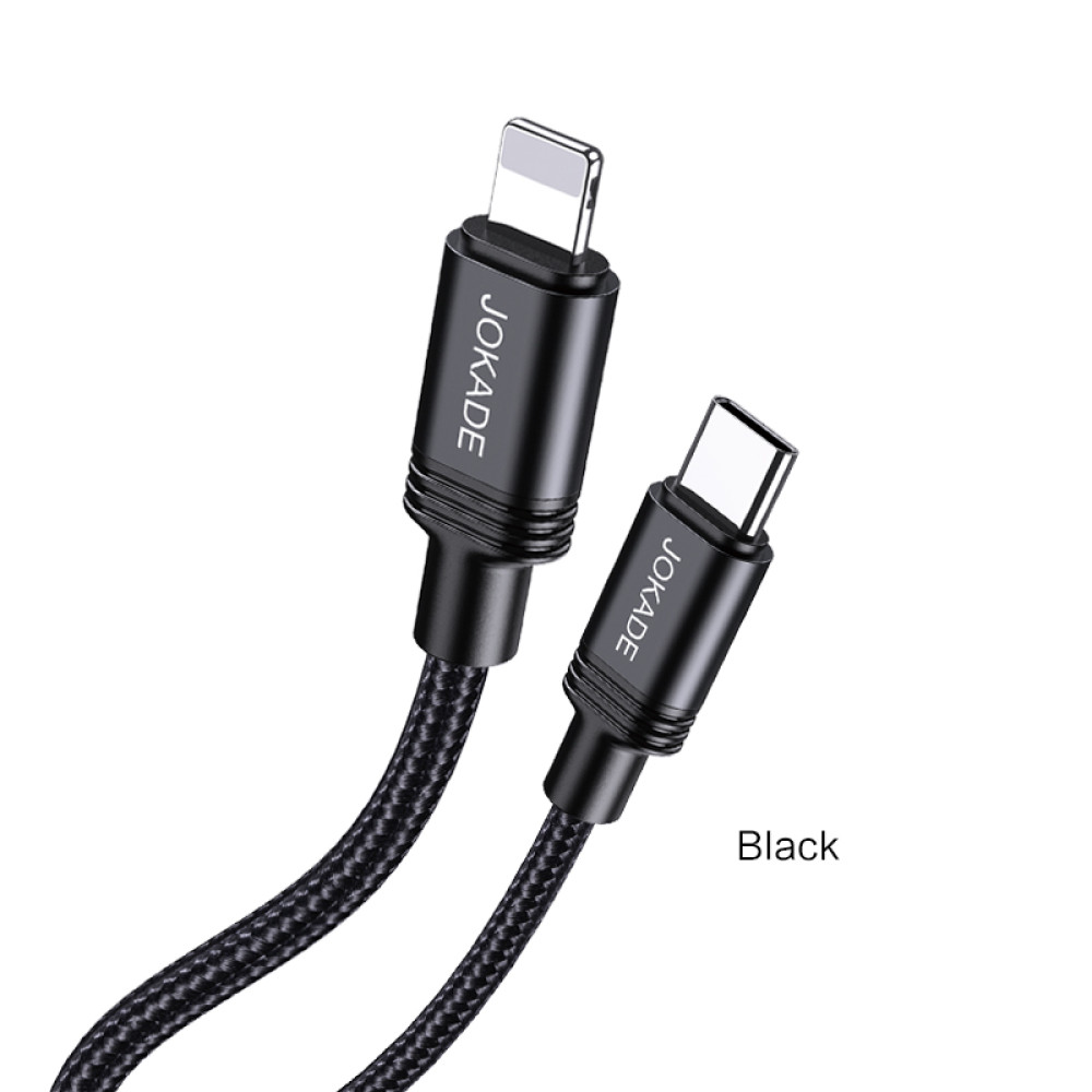 Кабель Jokade JA041 PD Type-C – Lightning 30W/2м- чорний