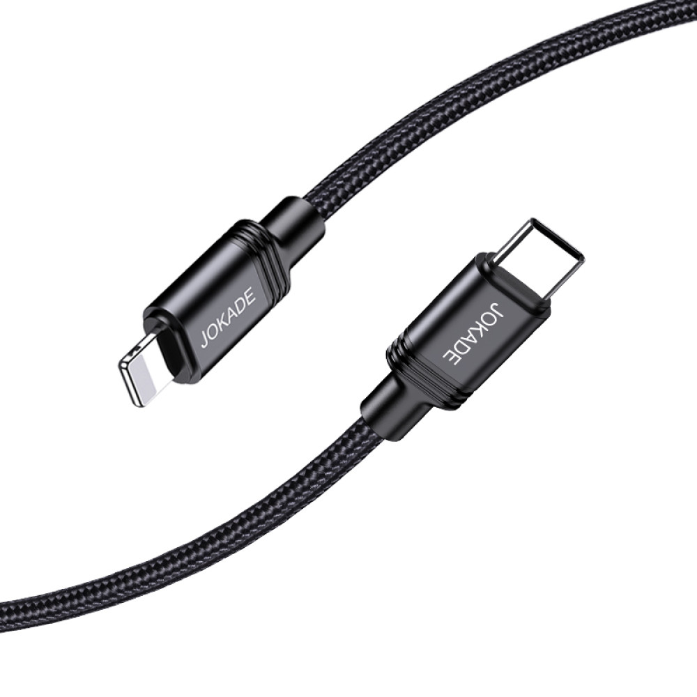 Кабель Jokade JA041 PD Type-C – Lightning 30W/2м- чорний