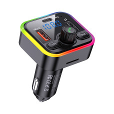 Bluetooth FM модулятор (трансмітер) Jokade JH015 (PD/40W)- чорний Bluetooth FM модулятор (трансмітер) Jokade JH015 (PD/40W)- чорний