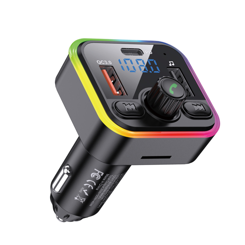 Bluetooth FM модулятор (трансмітер) Jokade JH015 (PD/40W)- чорний