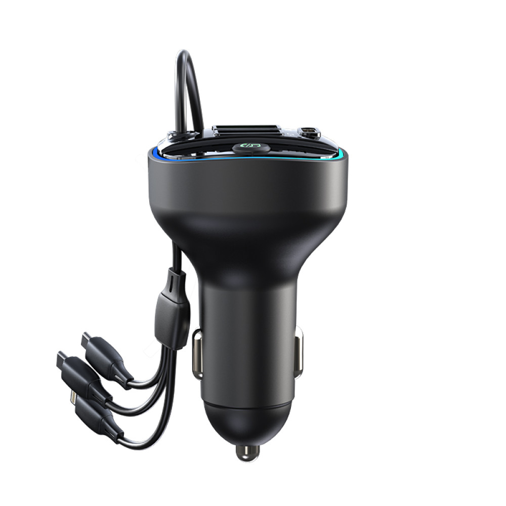 Bluetooth FM модулятор (трансмітер) Jokade JH016 (PD/100W/3in1)- чорний