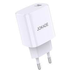 Мережевий зарядний пристрій Jokade JB043 (USB-C/PD20W)- білий