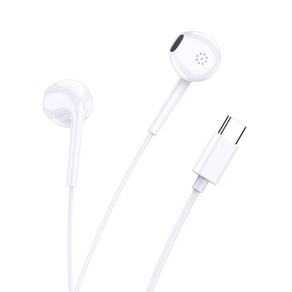 Навушники з мікрофоном Jokade JD055 EarPhone Type-C- білий