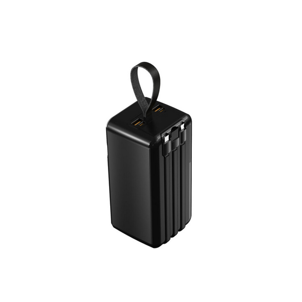 Портативний зарядний пристрій (Повербанк) Aspor A319 50000mAh (2USB/Type-C/Type-C/22.5W)- чорний