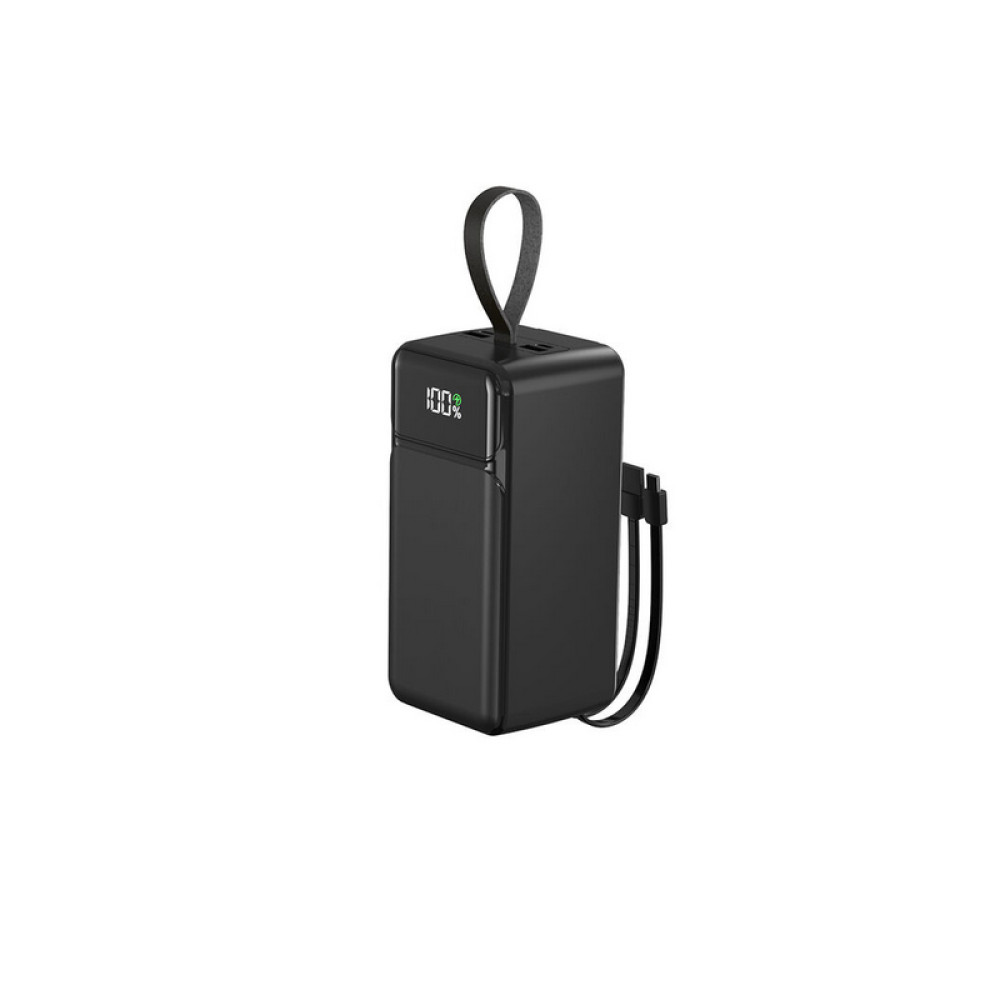 Портативний зарядний пристрій (Повербанк) Aspor A319 50000mAh (2USB/Type-C/Type-C/22.5W)- чорний