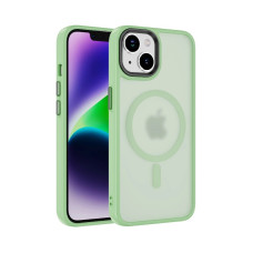 Чохол накладка Matte Color with Magsafe для iPhone 13 Pro- light green