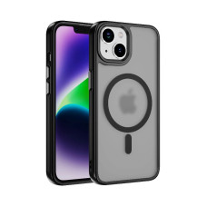 Чохол накладка Matte Color with Magsafe для iPhone 13 Pro Max- black