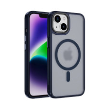 Чохол накладка Matte Color with Magsafe для iPhone 13 Pro Max- dark blue