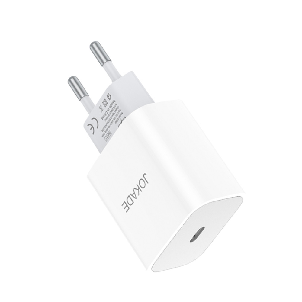 Мережевий зарядний пристрій Jokade JB068 (USB-C/27W)- білий