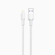 Кабель Aspor A081 Silicone USB – Lightning 5A/1м- білий