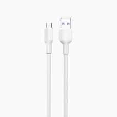 Кабель Aspor A080 Silicone USB – Micro 5A/1м- білий