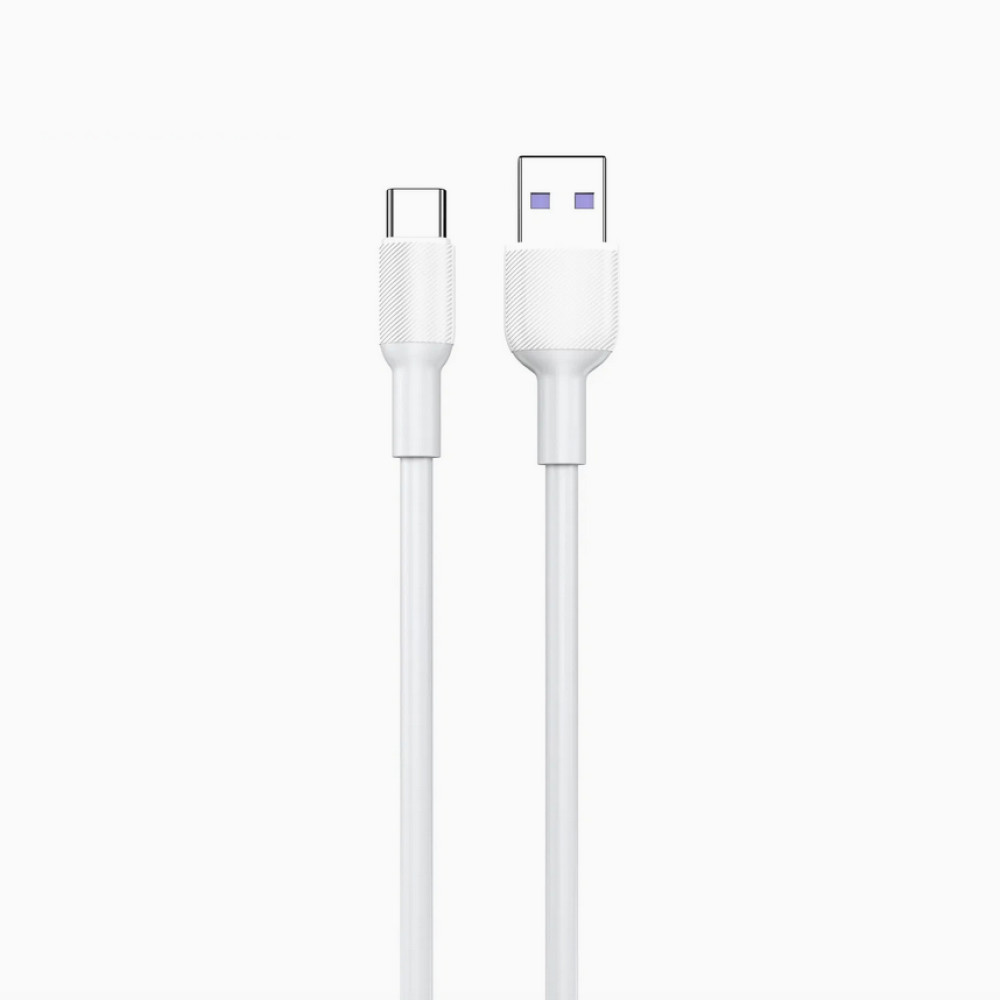 Кабель Aspor A082 Silicone USB – Type-C 5A/1м- білий