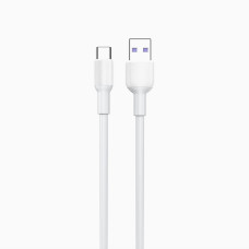 Кабель Aspor A082 Silicone USB – Type-C 5A/1м- білий