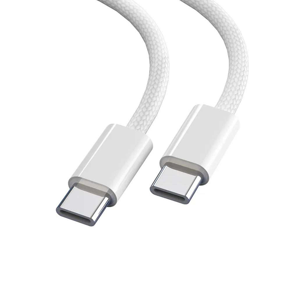 Кабель Aspor A010 Fast Charge Type-C – Type-C 100W/0.3м- білий