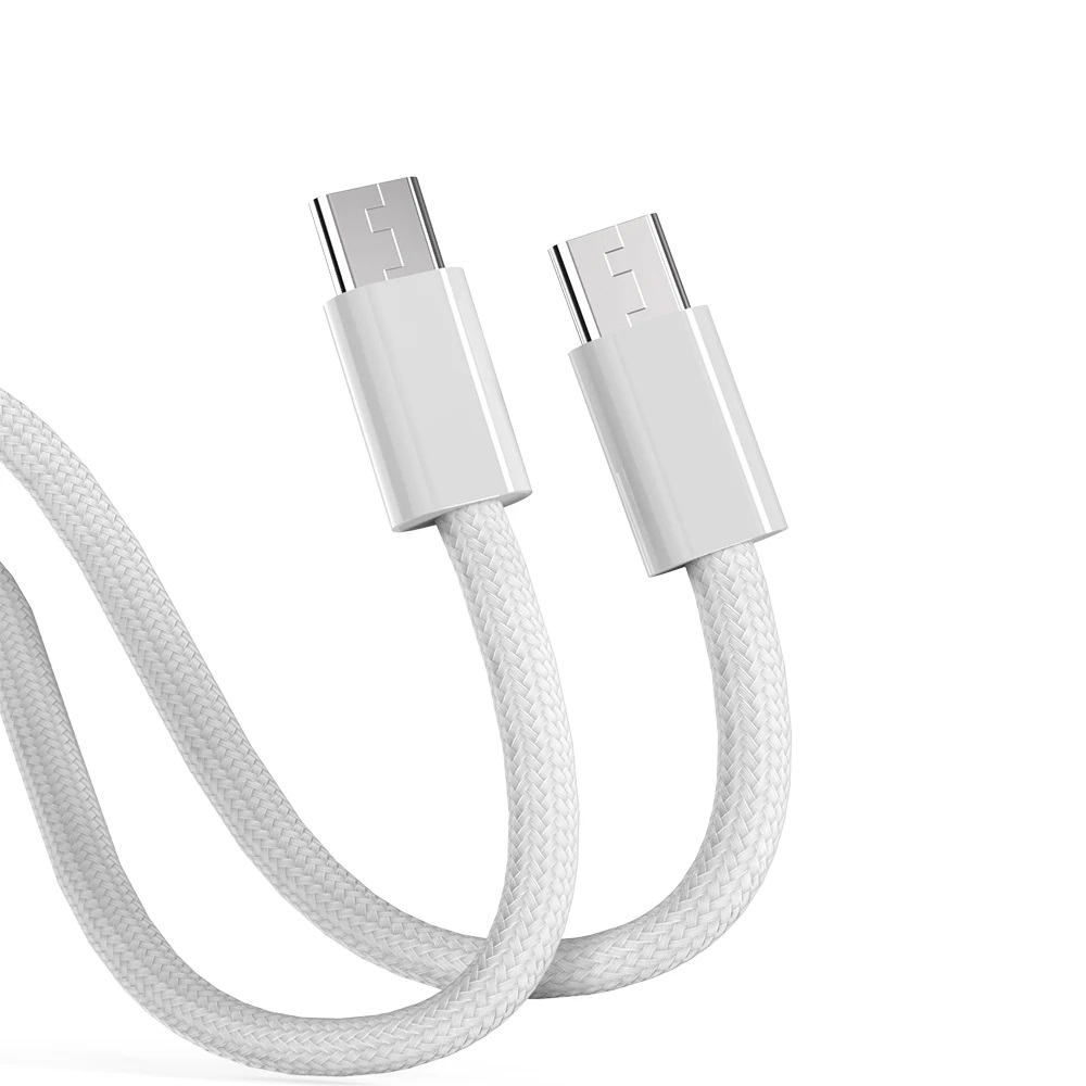Кабель Aspor A010 Fast Charge Type-C – Type-C 100W/0.3м- білий