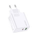 Мережевий зарядний пристрій Jokade JB045 (USB/USB-C/65W)- білий